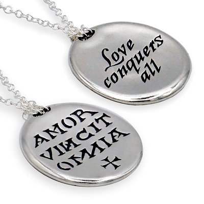 Love Conquers All Sterling Silver AA Necklace