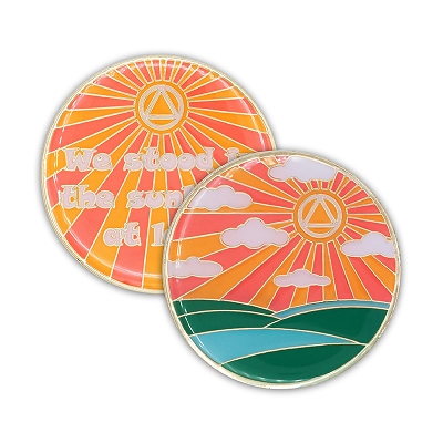 Sunlight Of The Spirit Affirmation Coin