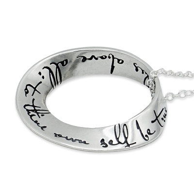 To Thine Own Self Be True Mobius AA Necklace